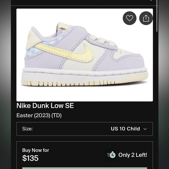 Nike Dunk Low SE
Easter (2023) (TD). - Picture 2 of 9